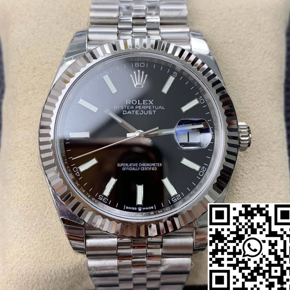 Dial Black Datejust M126334-0018 Rolex Factory EW 0505
